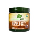 Muscle Organic Brain Boost Nootrops Blend - Vegan & organic Superfood Suplimente de sănătate pentru focus, Memorie & Productivitatea cu Ashwagandha, Ginkgo & Ginseng - Aroma de ciocolată, 20 Serviri