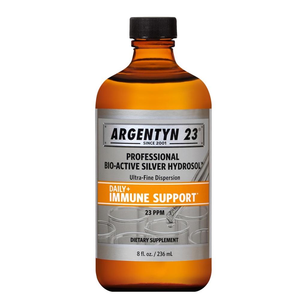 Argentyn 23 Suport Imun Profesional - Argint coloidal, Hidrosol Bio-Active de Argint, 23 ppm, Top Twist lichid, 8 Fl Oz (236 ml)