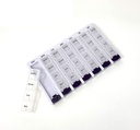 Săptămânal AM/PM Pill Box Rețetă portabilă de călătorie & medicamente Pilula Organizator de caz P&P MEDICAL SURGICAL (7-Ziua / 4 Timpi-A-Ziua) cu Compartimente detașabile și umiditate-Proof Design