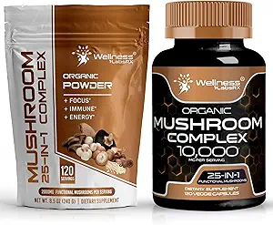 wellness LABSRX pulbere ciuperci 2000mg - capsule supliment ciuperci