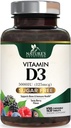 Vitamina D3 5000 UI (125 mcg) Suplimentul de vitamina D al naturii, care poate fi masticabil pentru menţinerea sănătăţii imune - Suplimente osoase, dinţi şi musculare - fără zahăr, fără GMO, fără gluten - 120 comprimate de numărare