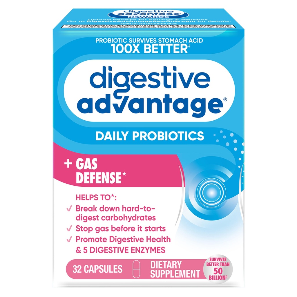 Digestive Enzim şi Probiotic Capsule- Digestive 32 Capsule, supravieţuieşte 100x Mai bine decât 50 de miliarde de CFU regulate, sparge alimente, ajută la prevenirea gazelor