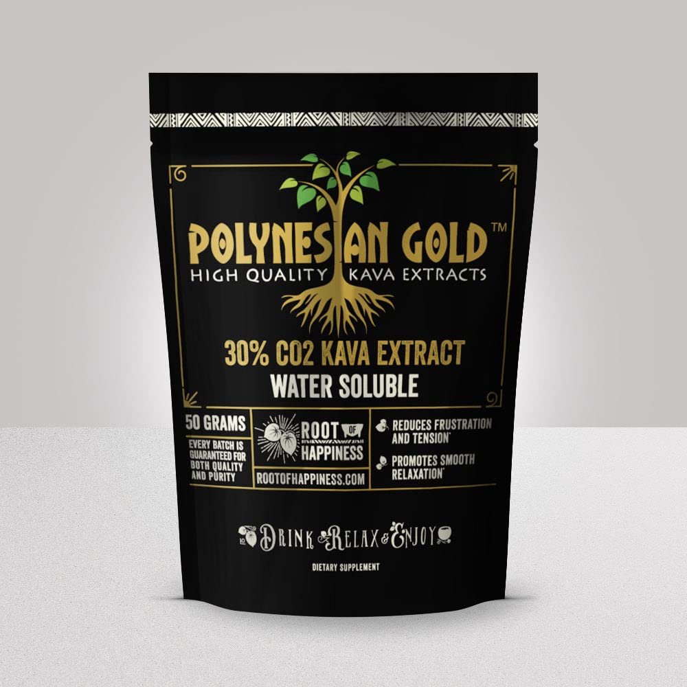 Polineziană GoldTM apă Soluble Co2 Kava Extract- 50g sac