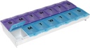 EZY DOSE (14-zi) AM/PM Pilula Caz, Medicina Planificator, Vitamina Organizator Box, 2X-Large Locking Compartimente pentru prescriptie sigura si preveni Accidental Spillling, Culoare mai Vary, BPA gratuit