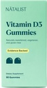 NATALIST Vitamina D3 1000 UI (25mcg) Gummies High Potenta Imune Health Supplement Daily Healthy Bone, Teeth & Muscle Formula pentru Femei si Barbati - Vegetarian, Gluten-Free - 90 Gummies