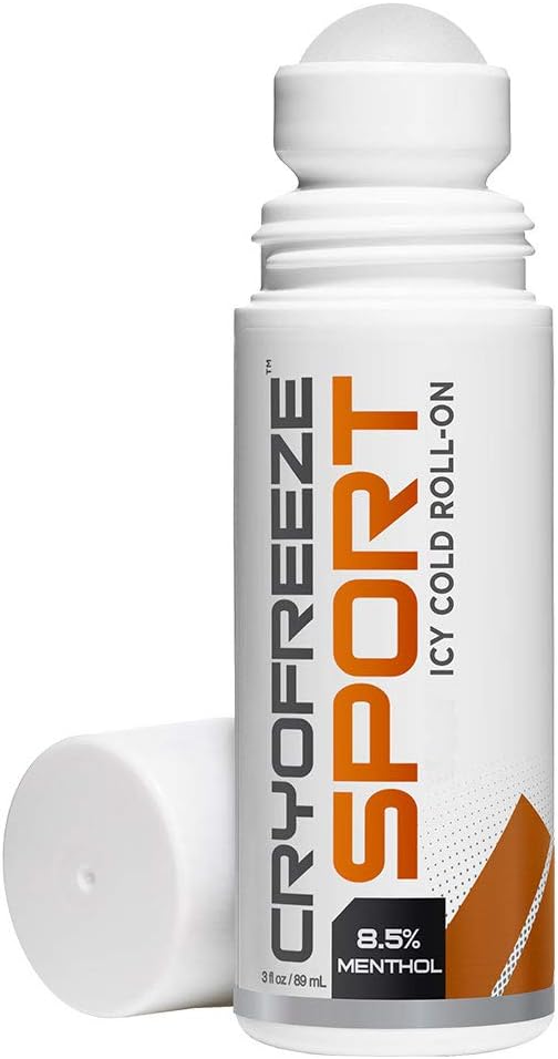 OMAX CryoFreeze Mentol Roll On, Artrita, Back, Muscle & Joint Made in USA (3 fl oz)