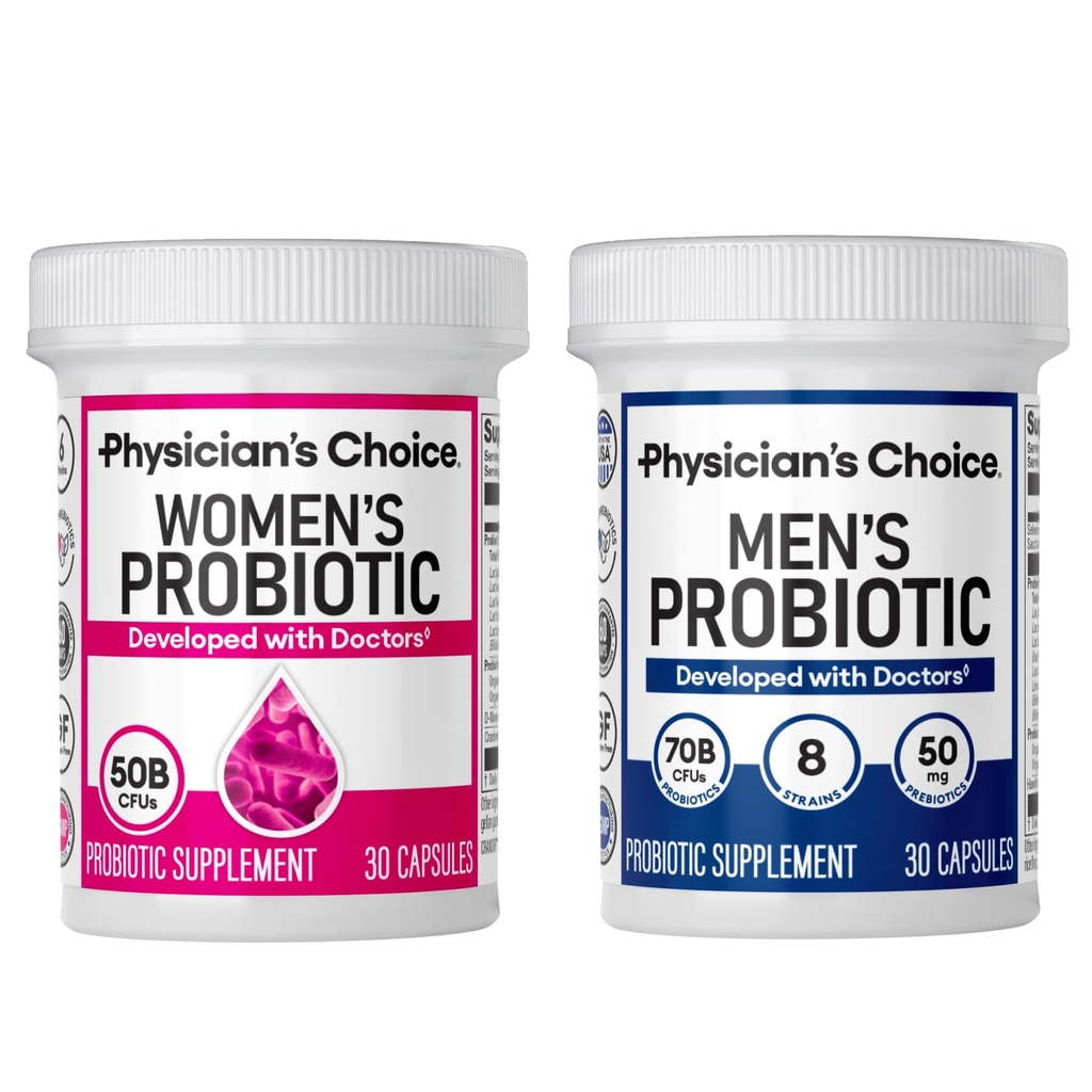 Bundle-ul său probiotic - Mens Probiotic (30ct) + Femei Probiotice (30ct)