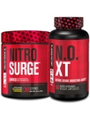 Fabrica Jacked Nitrosurge Shred termogenic Pre-workout în Limonadă de afine & N.O. XT Nitric oxid Booster pentru bărbați și femei
