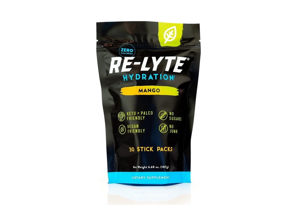 REDMOND Re- Lyte Hydratio Electrolyte Drink Powder Mix (Mango) 30 Stick Packs