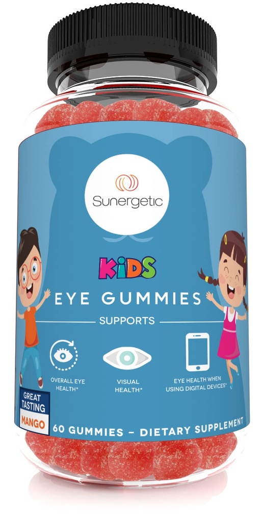 Premium Eye Support Gummies for Kids - Lutein with Zeaxanthin Supports Global Eye Health, Vision & Macular Health