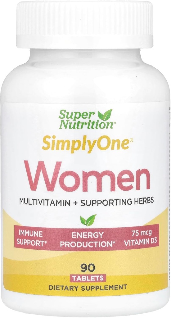 SuperNutrition Pur și simplu One Multi-Vitamina pentru femei, High-Potență, One / Ziua Tablete, 90 Conte