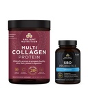 Nutriţie antică SBO Ultimate Probiotice Capsule, 60 Conte + Multi Colagen Proteine Pulbere, Nearomate, 45 Serviri