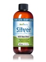NutriNoche lichid de argint coloidal - Premium Silver for Immune Support - Organic Plata Coloidal para Tomar - 99.99% Ultra Particule Nano Pure pentru Absorbtie Optimala - 30 ppm 8 oz