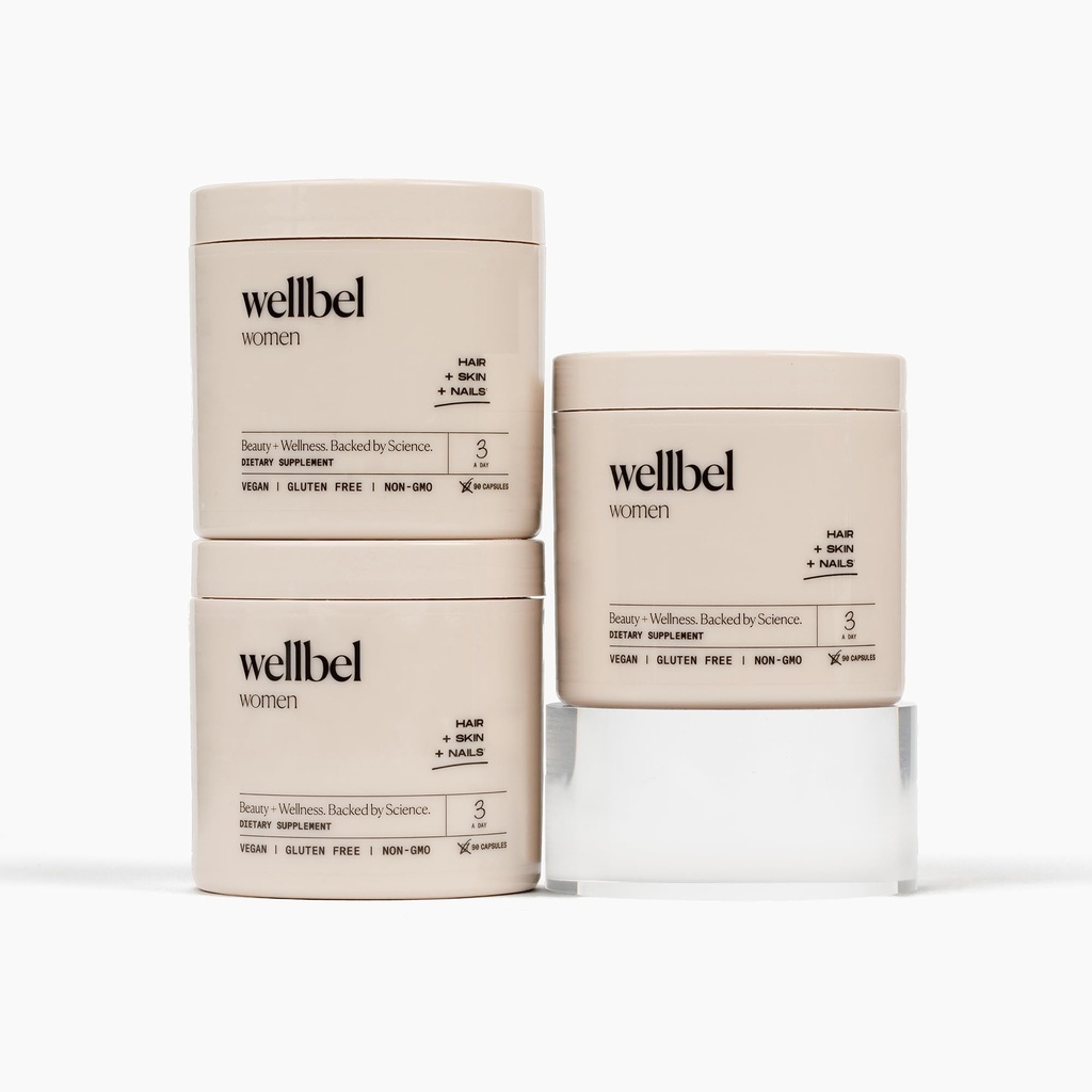 WellBEL Femei curățați Supliment pentru păr, piele, și unghii, Vegan, Gluten gratuit și non OMG 90 Conte (3 ambalaj)