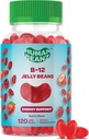 Vitamina B12 metilată, Gume de jeleu pentru adulți, sănătate cerebrală și energie Booster, păr sănătos, piele și unghii, Suplimente vegetariene nutriționale, 120 de fasole jeleu