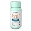 Grace Omega-3 Ulei de pește - 180 Softgels - 1400 mg EPA + DHA - creier, inimă, sănătate comună și imună - Organic, gluten gratuit, soia gratuit