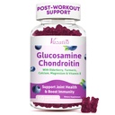 Glucosamină Chondroitin Gumies - Glucosamine Gummies cu MSM, Turmeric & Boswellia, Cartilaj de sprijin, structura comuna si tesut, Suplimentul comun de suport pentru barbati si femei - 60 Cts
