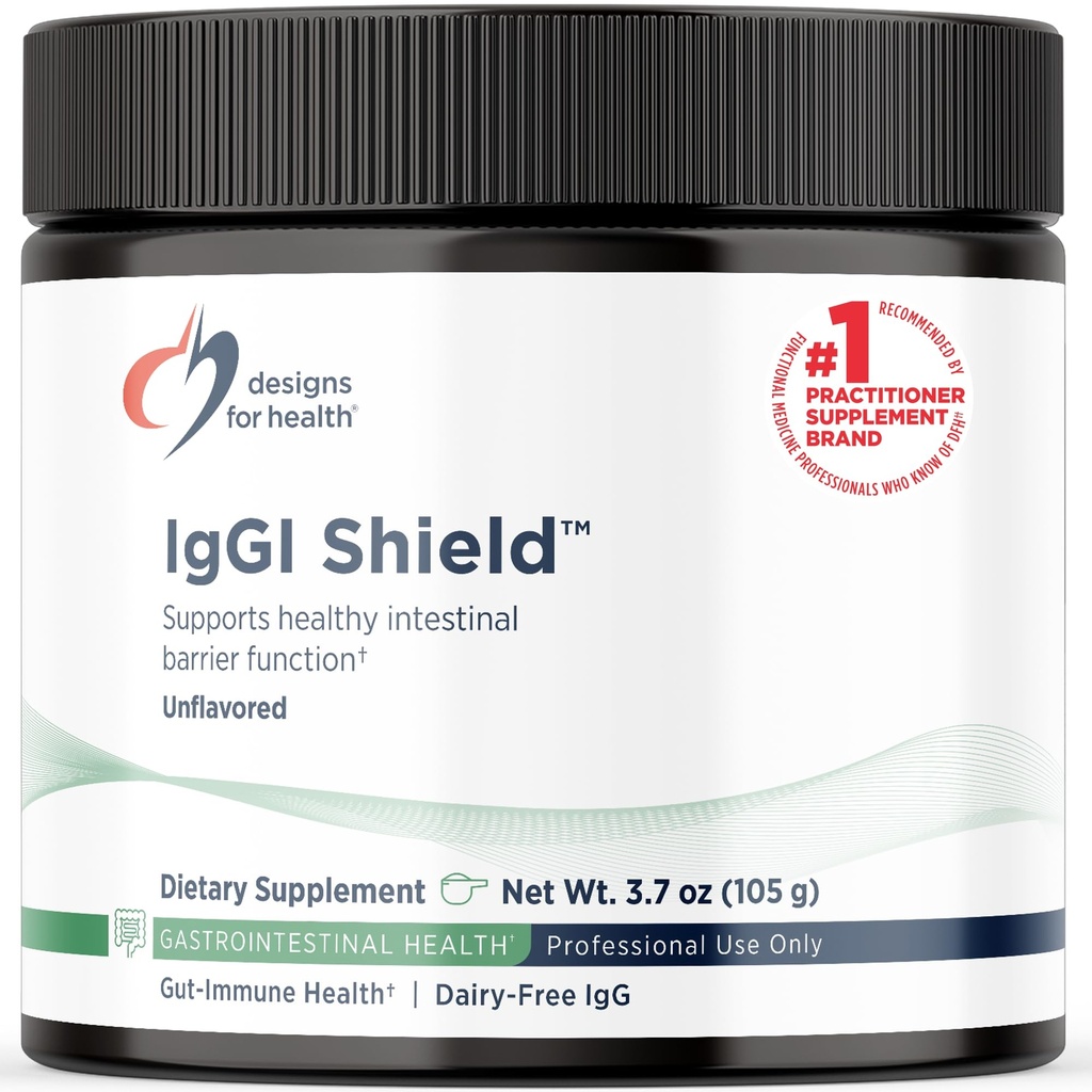 Design-uri pentru Powder Shield IgG Health - Suplimentul IgG Imunoglobulină fără lactate, SBI cu N-Acetyl-Glucosamină - Suportă funcţia de barieră intestinală sănătoasă (3.7oz / 30 Servings)