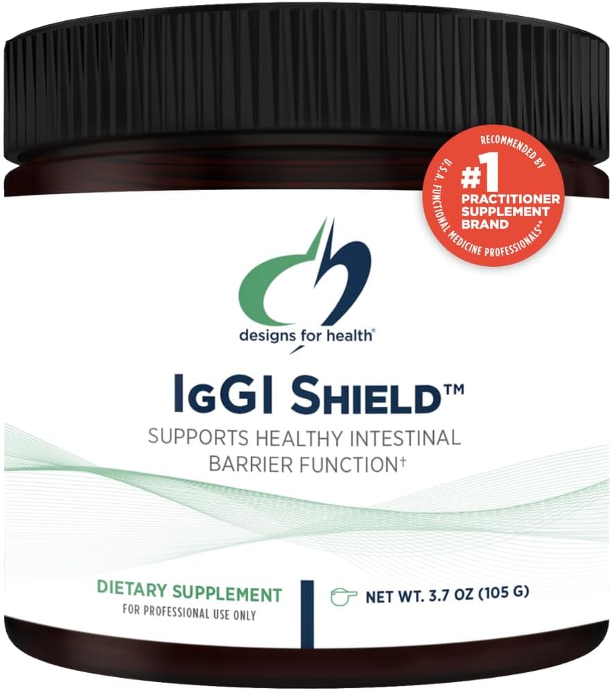 Design-uri pentru Powder Shield IgGI Health - Suplimentul IgG Imunoglobulină fără lactate, SBI cu N-Acetyl-Glucosamină - Sprijină funcţia de barieră intestinală sănătoasă (3.7oz / 30 Servings)