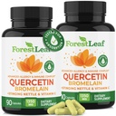 ForestLeaf Querbetin cu Bromelain - 1350 mg Blend cu vitamina C & Stinging Nettle, Advanced Querbetin 500 mg Supliment, Non-GMO Gluten gratuit, Natural Immune & Funcţia respiratorie 180 Capsule Veggie