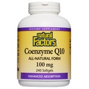 Factori naturali Coenzima Q10 - Suplimentul de suport antioxidant susține producția de energie celulară - o mai bună absorbție ajută funcția cardiacă sănătoasă - 100 mg, 240 Softgels (240 Servings)