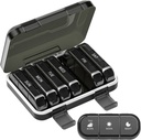Organizator de pastile săptămânale de 3 ori pe zi, 7 zile cutie de pastile portabile pentru pastile, vitamine, ulei de pește, medicamente, suplimente (3x7 negru)