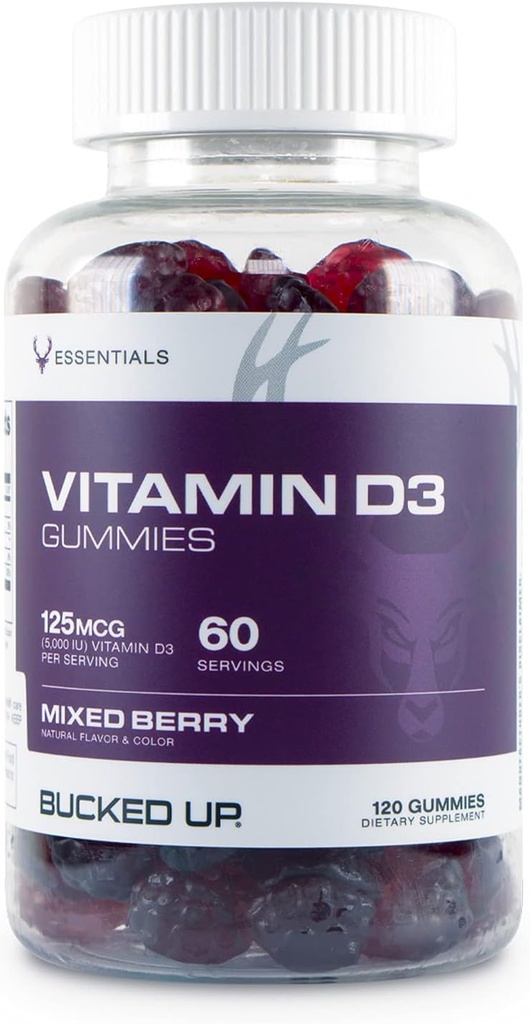 Vitamina Bucked Up D3 125mcg, 120 Gume - esențiale