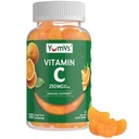 Vitamina C Gumies pentru adulți - 250 mg de Yummy Vitamina C Gummy - VIT C Gume - Suplimentul de sprijin imun -Orange Aroma Kosher, Halal, Gluten gratuit (100 Conte)