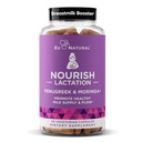 Suplimentul pentru alăptare - Suport postpartum pentru fluxul sănătos de lapte și producția - Capsule de schinduf pentru femei cu muls de lapte, semințe de fenicul și Moringa organică, 60 capsule Vegan Soft