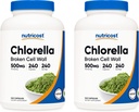 Nutricost Chlorella capsule (2 flacoane) 500 mg, 240 capsule per flacon