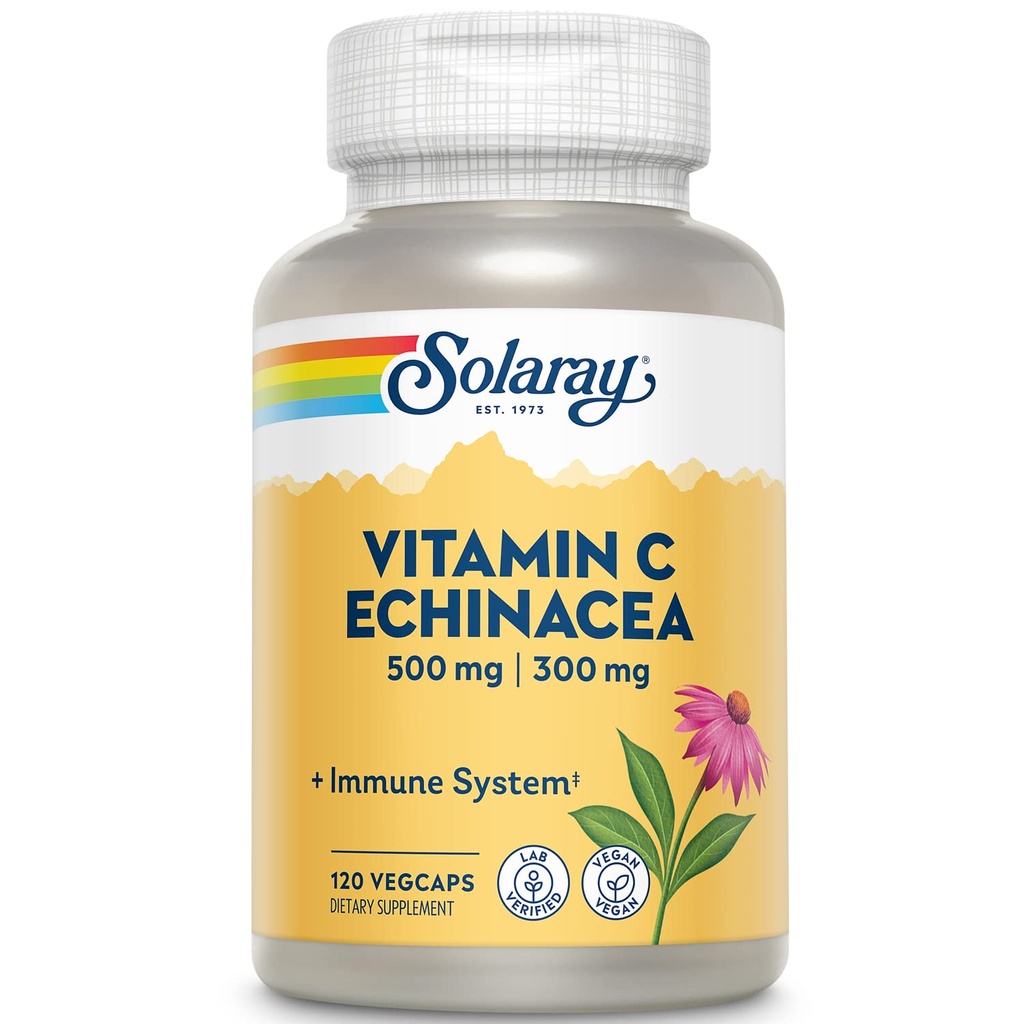 SOLARAY Vitamina C & Echinacea Root 