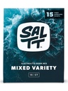 SALTT Electroliti Pachete de pulbere, Toate lucrurile Pachete de Varietati mixte (15 Pachete) - Magneziu, Potasiu, Sodiu, Minerale Trace - Vegan & Gluten Free - Essentials de călătorie - Made in USA