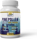 Daily Health Pine Polen 600mg Vegan Gluten gratuit non OMG Superalimente naturale Vitamine minerale Supliment alimentar 60 capsule - 1 lună de aprovizionare