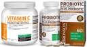 Probiotic Bronson 50 Miliarde CFU + Prebiotic cu polifenoli de mere și extract de fructe de ananas Vitamina C Pulbere Acid ascorbic Pur Soluble Fine Crystals non OMG