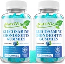 Glucosamină Chondroitin Gummies, supliment suplimentar de sprijin comun cu MSM & Elderberry, supliment de sprijin comun pentru adulți, Bărbați și femei, aroma de afine, 120 Conte