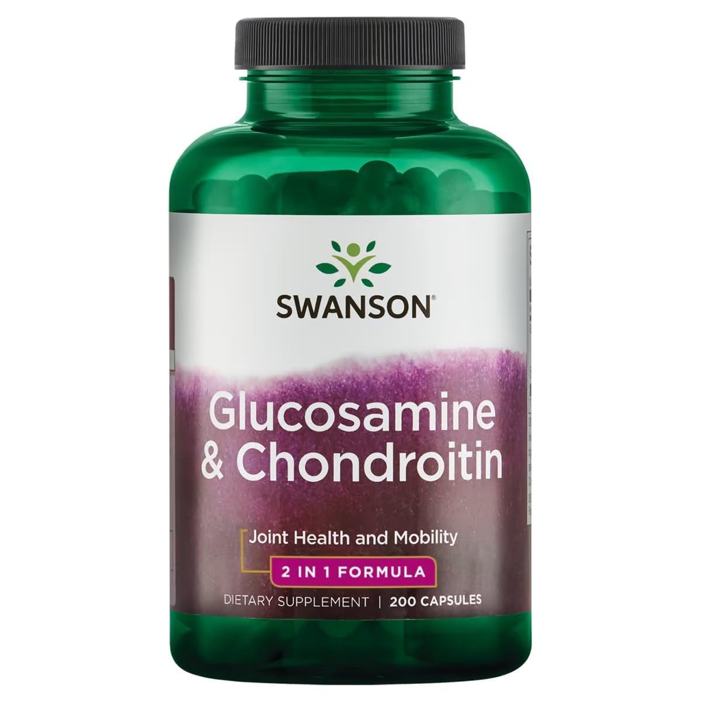 Swanson Glucosamină & Chondroitin Combo 500/250 Milligrame 200 Capsule