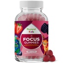 Copiii din Vegan Fizoral Focus Gummies - Suport Creier Puternic Mesteca pentru copii - Îmbunătățește Concentrarea și Memoria - Suplimente calmante & Focus Gummies pentru copii - non-GMO & Gluten-Free - 60 Conte