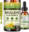 (2 ambalaj) 98% Absorbţie Mullein picături pentru plămâni, puternic 5 din 1 Mullein Leaf Extract de Herbal Blend, Natural Plămâni Suport Supliment pentru Plămâni Cleanse & Detox şi Respiraţie Lung Sănătate