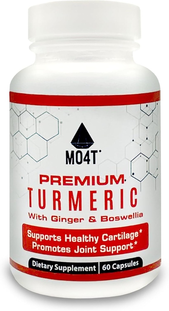 Premium Turmeric, Glucosamine, Ginger, Chondroitin Sulfate, Extract Boswellia, MSM, Bioperine, Querbetin & L-Meth - 60 capsule