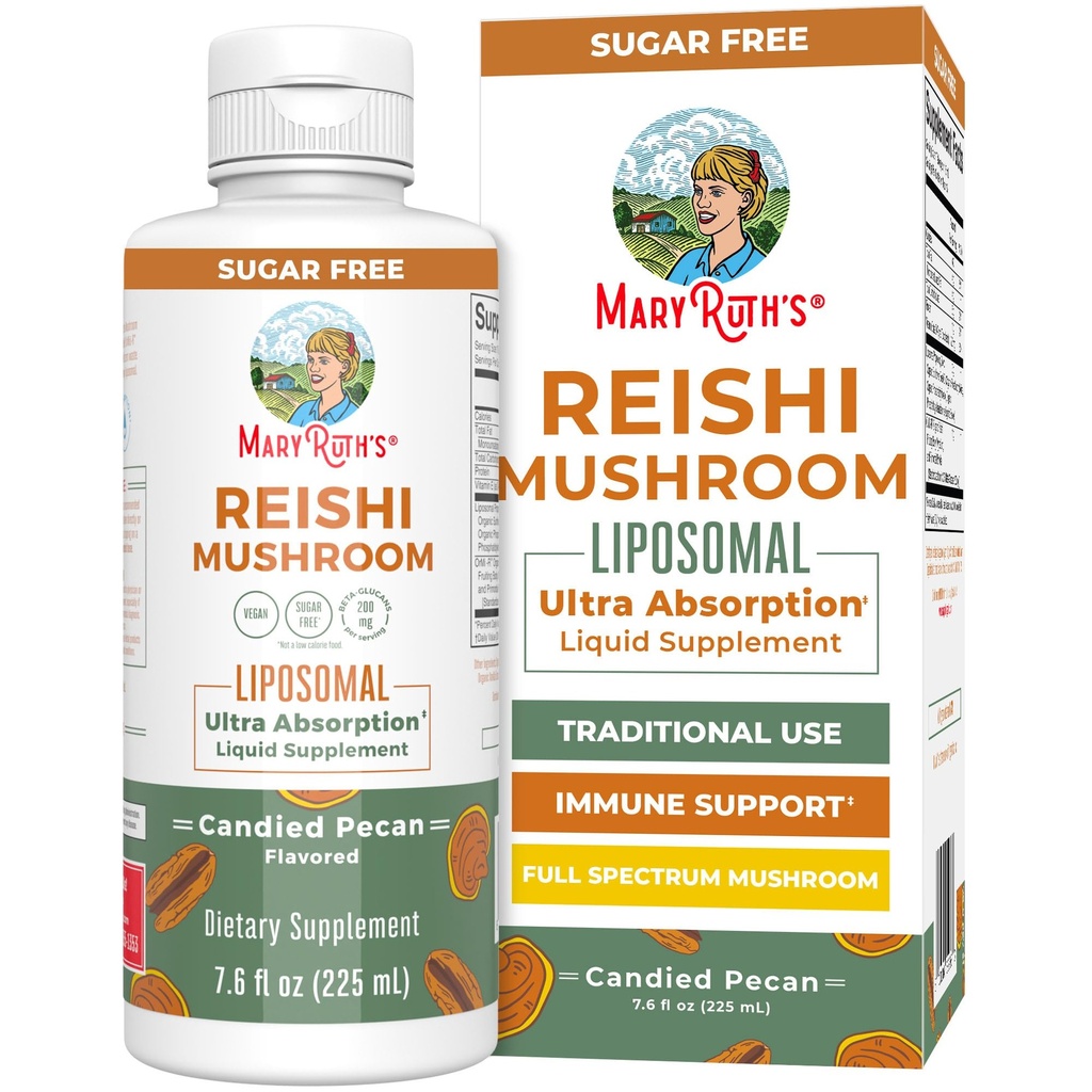 MaryRuth Organics Reishi Vegan Mushroom Supliment 