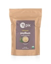 Yupik Organic Whole Husk Psyllium 8.8 Oz, 95% Puritate, Fibră solubilă, USDA Certified, Non-GMO, Kosher, Gluten-Free, Zahăr-Free și Fat-Free, Nearomat, Plant-Based, Ideal pentru ovăz și cereale
