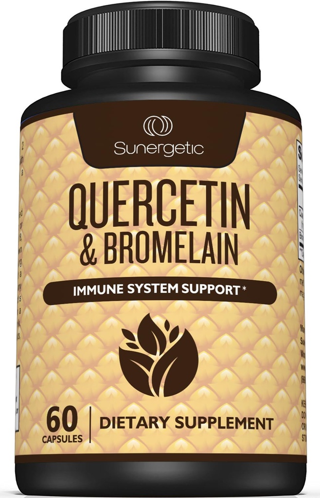 Sunergetic Premium Quercetin & Bromelain Supliment 