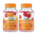 Calciu de viață cu vitamina D + magneziu de calciu, gume Bundle - mare Tasting, Supliment de vitamine, gluten gratuit, OMG-uri gratuit, masticabil