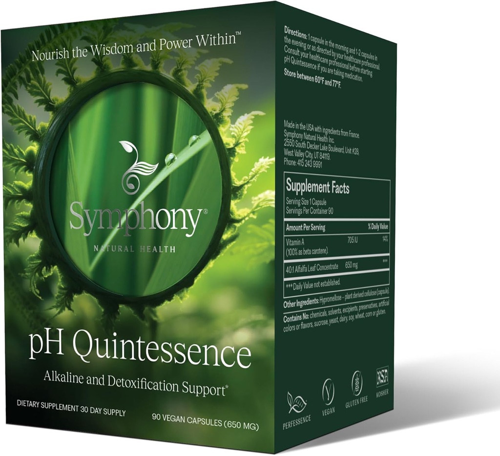 Natural Health International pH Quintessence - 40:1 Alfalfa concentrat - 90 capsule Vegan (30 zile de aprovizionare) 