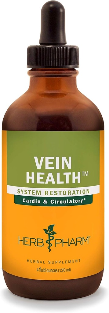 Herb Pharm Vein Health Liquid Herbal Form for Cardiovascular and Circulation System Support - 4 Ounce