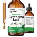 Gymnema Extract de Sylvestre picături sălbatice și organice - Sugar-Free Gimnema Sylvestre Suplimente - Gurmar pulbere pe bază de tinctură - Vegan, alcool-Free Leaf Picături lichide - 4 fl oz