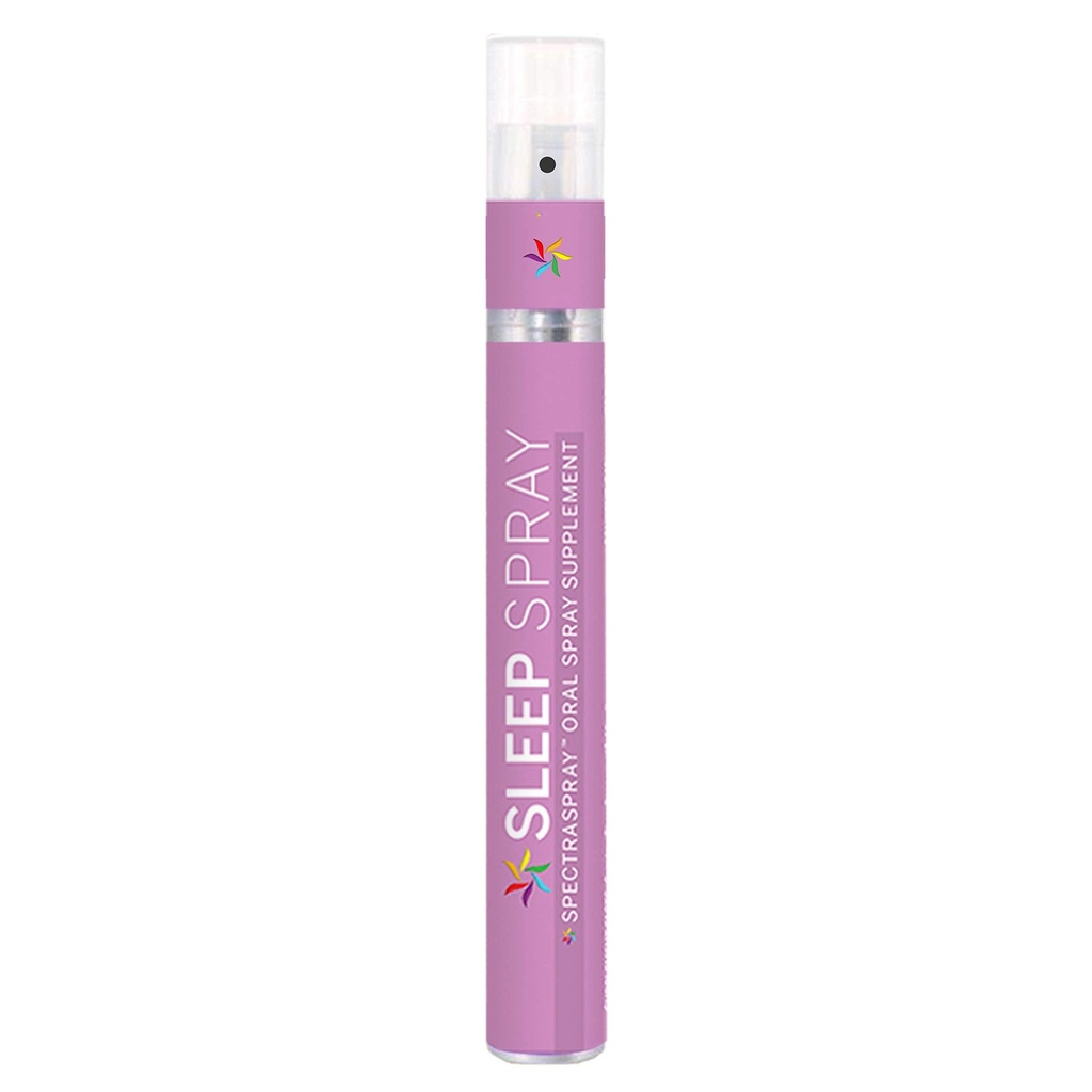 Spray de suport pentru somn (30 zile de aprovizionare) - Melatonină, 5-HTP, L-Teanină, & Extracte de plante, Flavor Spearmint, TSA Safe & Rapid absorbting de SpectraSpray