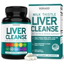 Ficat Cleanse Detoxifiere & Reparaţie 27 în 1 Formula - Lapte Thistle, Dandelion Root, Turmeric, Artichoke Extract & More - Ficat Detoxifiere Supplement - 3rd Party testat, Vegan Safe & USA Made (60 Count)