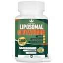 3250 MG Liposomal Glutatione Supliment, L-glutatione Redus cu Resveratrol,Quercetin, Antioxidant Supliment pentru sistemul imunitar, Gluten gratuit & non- GMO, 60 capsule