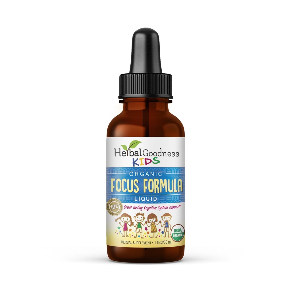 Focus şi atenţie Suplimente 1oz - Focus Suplimente cu Ashwagandha pentru copii şi naturale Moringa Extract pentru o minte Serene şi geniu - non-GMO Focus Vitamine pentru copii - Made in USA